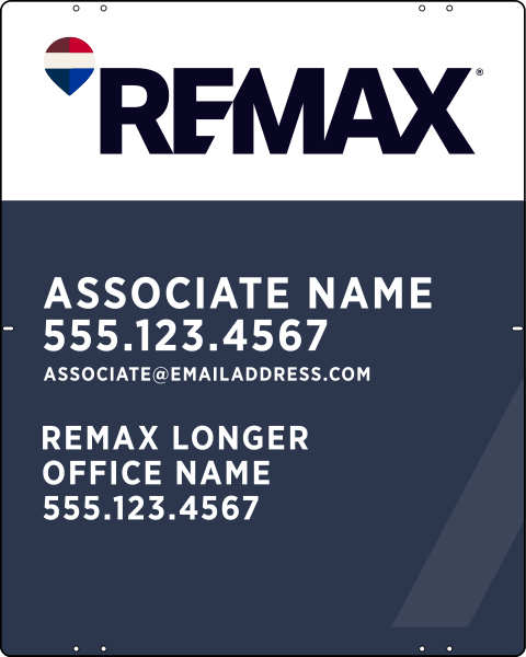 Associate Name Sign Panel, 30h x 24w, Steel